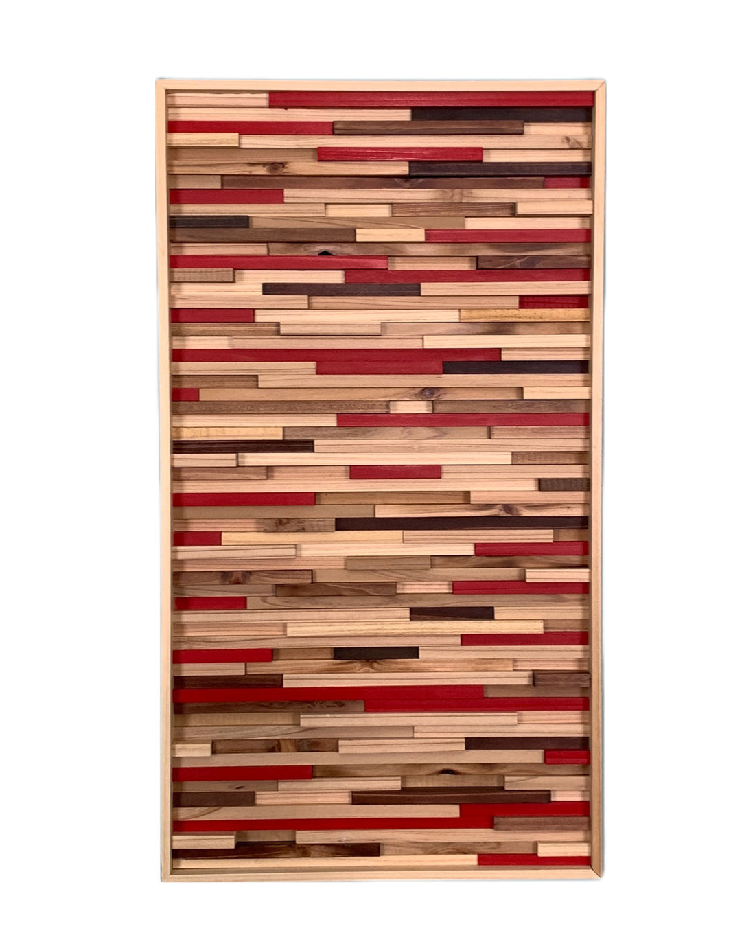 Red Walnut Cedar Abstract Modern Wood Wall Art