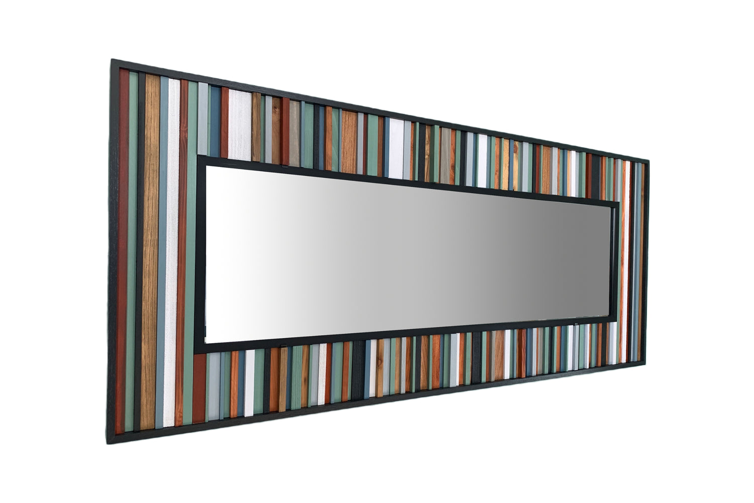 Full Size Mirror Surf Blue and Seafoam Green Beach Colors - Right Side View