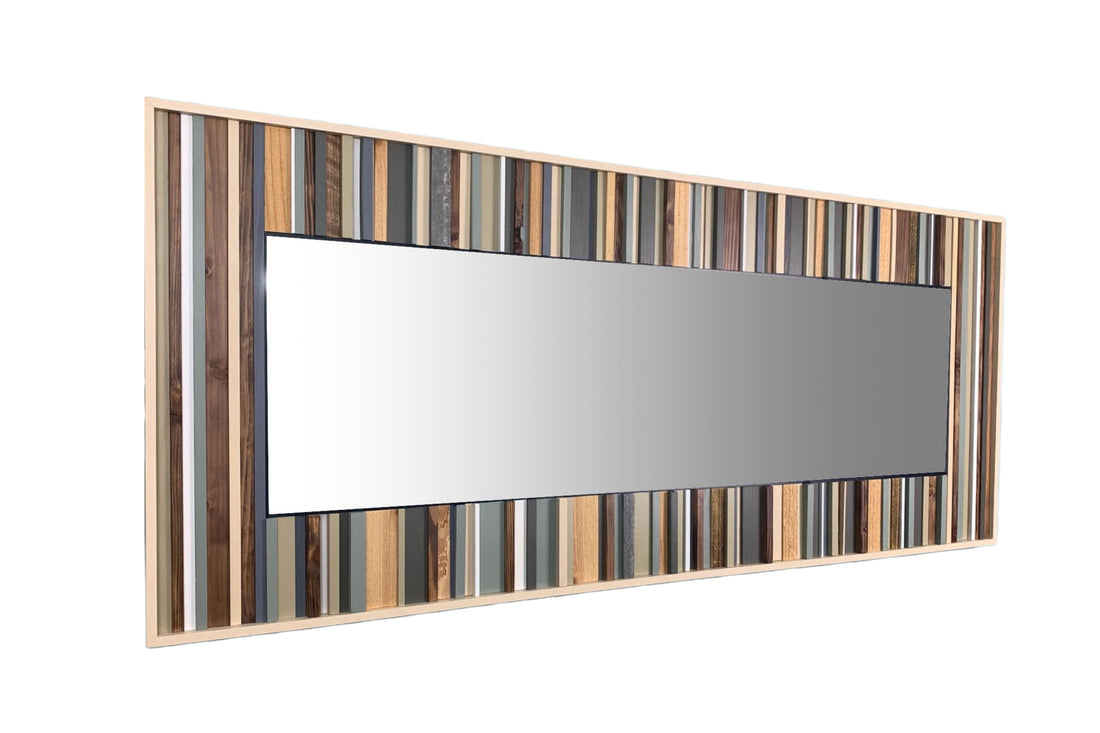 Full Size Decorative Mirror Sage Brown - Right Side View